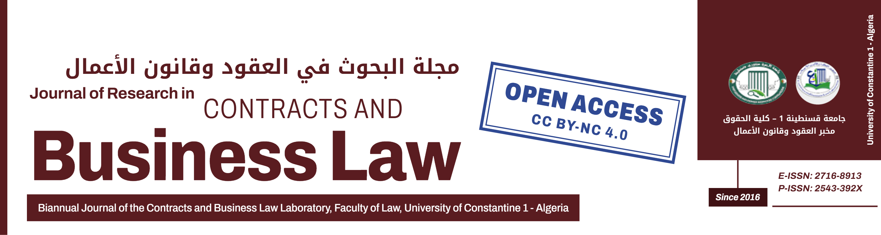 Journal of Research in Contracts and Business Law